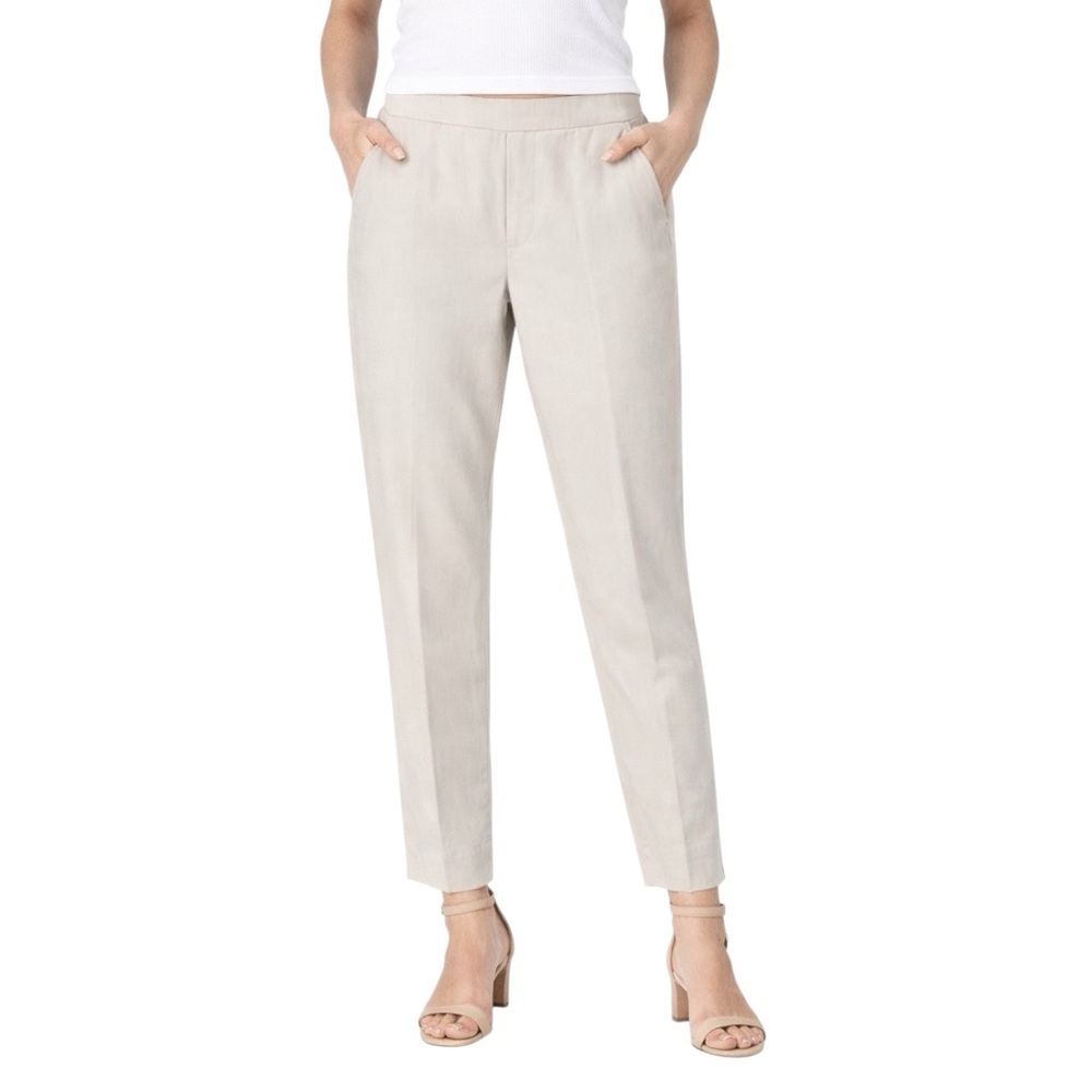 Vince Women’s Beige Pull On Straight Leg Pants‎ Size 0 Minimalist